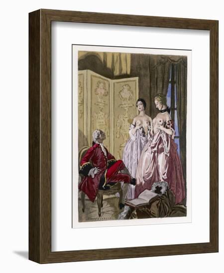 Giovanni Giacomo Casanova Chevalier de Saingalt-Auguste Leroux-Framed Art Print