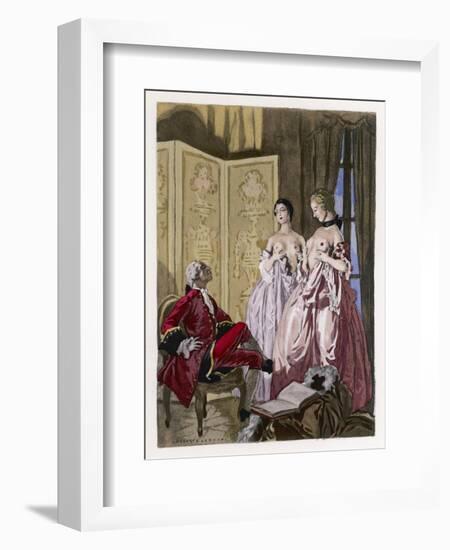 Giovanni Giacomo Casanova Chevalier de Saingalt-Auguste Leroux-Framed Art Print