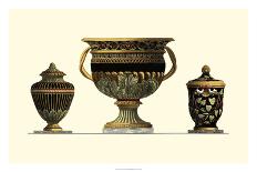 Crackled Large Giardini Urn I-Giovanni Giardini-Stretched Canvas