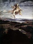 Prophet Elijah in the Desert Awakened by an Angel-Giovanni Lanfranco-Art Print