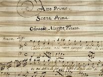 Autograph Music Score of Totila, 1677-Giovanni Legrenzi-Framed Giclee Print