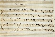 Autograph Music Score of Totila, 1677-Giovanni Legrenzi-Framed Giclee Print