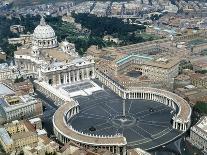Aerial view of St. Peter's Basilica and its square in the Vatican. 1656-1667-Giovanni Lorenzo Bernini-Giclee Print