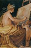 Painting, Assisted by a Cherub, Depicting Fame-Giovanni Mannozzi-Giclee Print