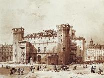 Outside Palazzo Madama in Turin-Giovanni Migliara-Giclee Print