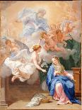 The Annunciation-Giovanni Odazzi-Framed Stretched Canvas