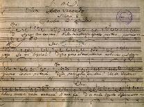 Autograph Music Score of La Daunia Felice-Giovanni Paisiello-Giclee Print