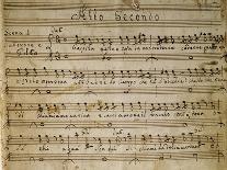 Autograph Music Score of La Daunia Felice-Giovanni Paisiello-Giclee Print