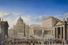 Interior of the Basilica of Saint Peter in Rome, before 1742-Giovanni Paolo Panini-Giclee Print