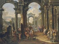 Christ Driving the Money Changers from the Temple-Giovanni Paolo Panini-Giclee Print
