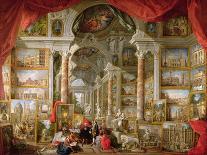 Gallery of Sights of Ancient Rome, Commissioned by Patron Abbot De Canillac, 1758-Giovanni Paolo Pannini-Giclee Print