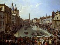 Piazza Navona in Rome Set under Water-Giovanni Paolo Pannini-Giclee Print