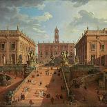 Gallery with Views of Modern Rome, 1759-Giovanni Paolo Pannini-Giclee Print