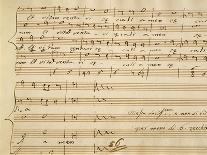 Handwritten Music Score of Mass for Four Voices, Kyrie Eleison-Giovanni Pierluigi da Palestrina-Stretched Canvas