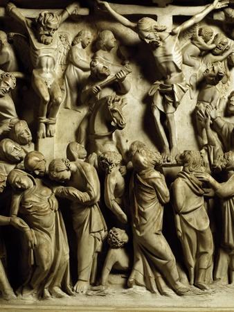 Crucifixion of Jesus, Scene from the Life of Christ, Panel on the Pulpit in the Cathedral of Pisa