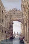 Bridge over the Lagoon, Venice, Italy, c1850-Giovanni Pividor-Giclee Print