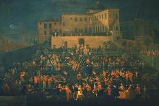 Feast of Mozzatore in the Garden of Palazzo Rospigliosi in 1740, C.1740-Giovanni Reder-Laminated Giclee Print