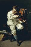 Manifestation of Genius, Niccolo' Paganini as a Child Playing the Violin, 1881-Giovanni Sala Franceschetti-Giclee Print