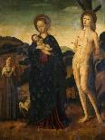 Madonna and Child with St. Sebastian and a Shepherdess-Giovanni Santi-Giclee Print