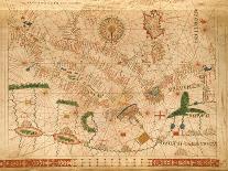 Provence and Italy, from a Nautical Atlas, 1520 (Ink on Vellum) (Detail from 330915)-Giovanni Xenodocus da Corfu-Mounted Premium Giclee Print