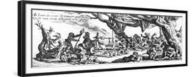 Gipsies Camp, C17 France-Jacques Callot-Framed Premium Giclee Print