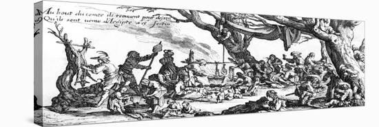 Gipsies Camp, C17 France-Jacques Callot-Stretched Canvas