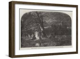 Gipsies, Twilight, from the Exhibition of the Society of Painters in Water-Colours-George Haydock Dodgson-Framed Giclee Print