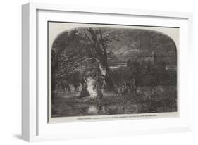 Gipsies, Twilight, from the Exhibition of the Society of Painters in Water-Colours-George Haydock Dodgson-Framed Giclee Print