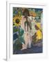 Gipsies with Sunflower-Otto Mueller-Framed Collectable Print