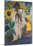 Gipsies with Sunflower-Otto Mueller-Mounted Collectable Print