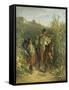 Gipsies-August Xaver Karl Von Pettenkofen-Framed Stretched Canvas