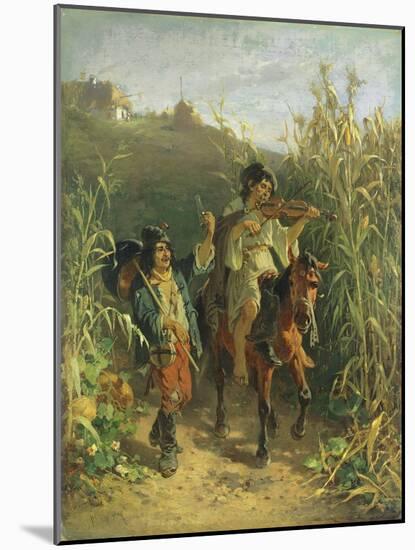 Gipsies-August Xaver Karl Von Pettenkofen-Mounted Giclee Print