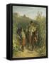 Gipsies-August Xaver Karl Von Pettenkofen-Framed Stretched Canvas