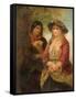 Gipsy and Girl-John Phillip-Framed Stretched Canvas