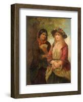 Gipsy and Girl-John Phillip-Framed Giclee Print