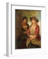 Gipsy and Girl-John Phillip-Framed Giclee Print