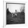 Gipsy child with a puppy, Lewes, Sussex, 1963-Tony Boxall-Framed Photographic Print