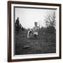 Gipsy child with a puppy, Lewes, Sussex, 1963-Tony Boxall-Framed Photographic Print