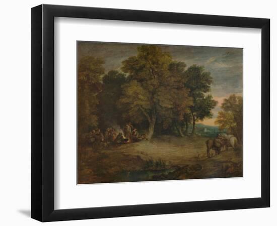 'Gipsy Encampment: Sunset', c1758, (1935)-Thomas Gainsborough-Framed Giclee Print