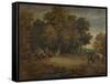 'Gipsy Encampment: Sunset', c1758, (1935)-Thomas Gainsborough-Framed Stretched Canvas