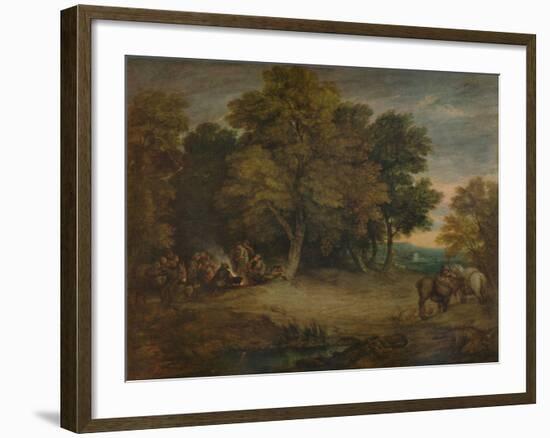 'Gipsy Encampment: Sunset', c1758, (1935)-Thomas Gainsborough-Framed Giclee Print