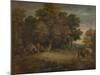 'Gipsy Encampment: Sunset', c1758, (1935)-Thomas Gainsborough-Mounted Giclee Print