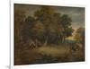 'Gipsy Encampment: Sunset', c1758, (1935)-Thomas Gainsborough-Framed Giclee Print