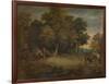 'Gipsy Encampment: Sunset', c1758, (1935)-Thomas Gainsborough-Framed Giclee Print