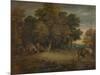 'Gipsy Encampment: Sunset', c1758, (1935)-Thomas Gainsborough-Mounted Giclee Print