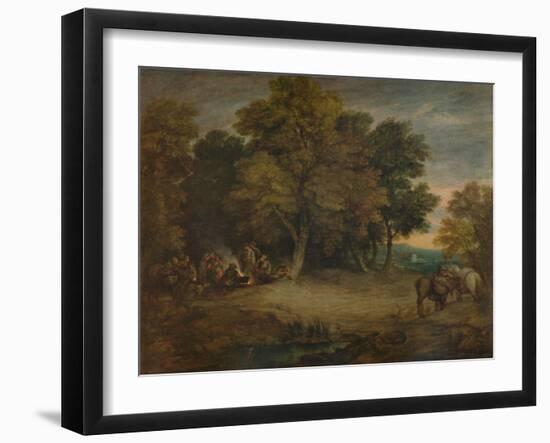 'Gipsy Encampment: Sunset', c1758, (1935)-Thomas Gainsborough-Framed Giclee Print