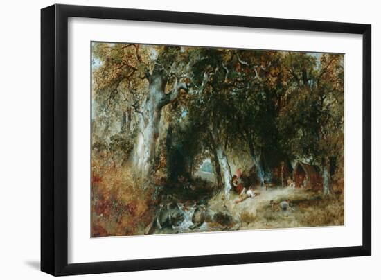 Gipsy Encampment-Henry Jutsum-Framed Giclee Print