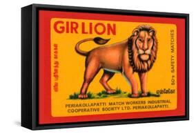 Gir Lion-null-Framed Stretched Canvas