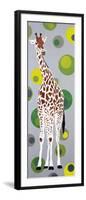 Girafe aux Bulles Verte-Mosko-Framed Art Print