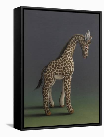 Giraffe - After Agasse, 2019,-Peter Jones-Framed Stretched Canvas